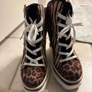 Jessica Simpson Animal Print Wedge 7